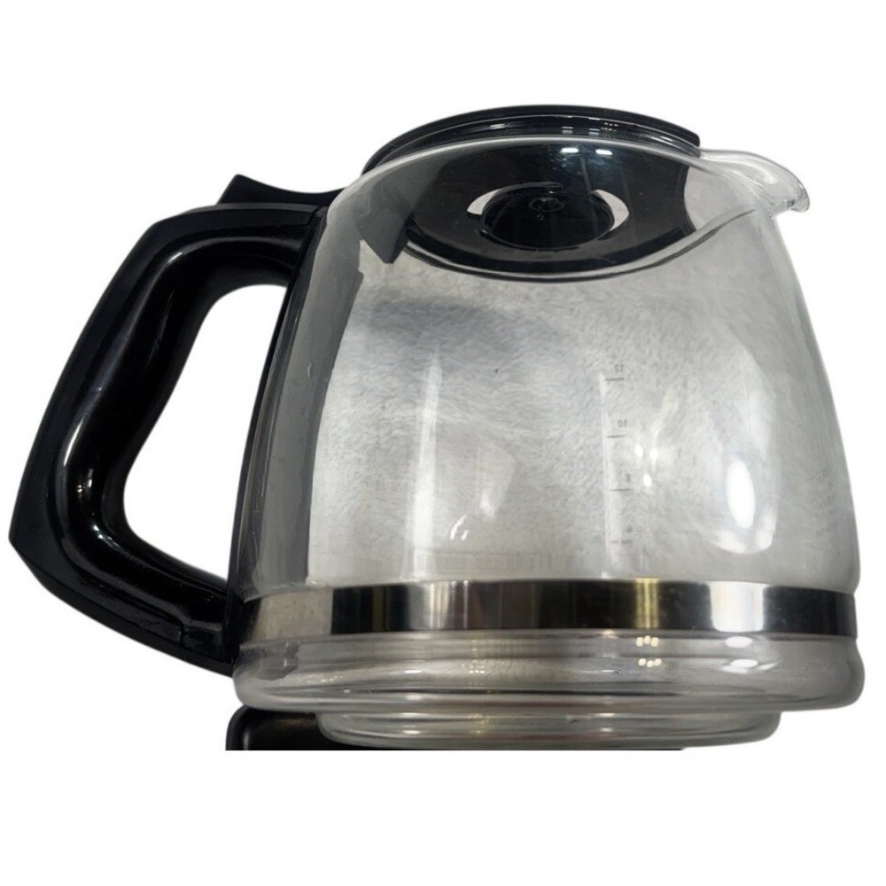 Black & Decker 12 Cup Replacement Glass Carafe Coffee Pot Black Handle Clear